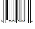 Barcode Image for UPC code 020000001074