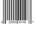 Barcode Image for UPC code 020000001487