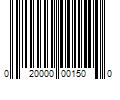 Barcode Image for UPC code 020000001500