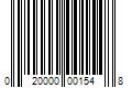 Barcode Image for UPC code 020000001548