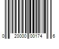 Barcode Image for UPC code 020000001746