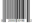 Barcode Image for UPC code 020000001982