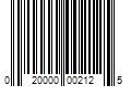 Barcode Image for UPC code 020000002125