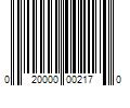 Barcode Image for UPC code 020000002170