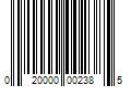 Barcode Image for UPC code 020000002385