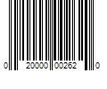 Barcode Image for UPC code 020000002620