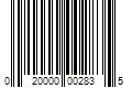 Barcode Image for UPC code 020000002835