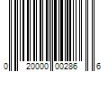 Barcode Image for UPC code 020000002866