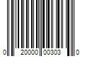 Barcode Image for UPC code 020000003030