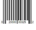 Barcode Image for UPC code 020000003252