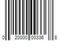 Barcode Image for UPC code 020000003368