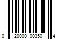 Barcode Image for UPC code 020000003504