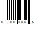 Barcode Image for UPC code 020000003535