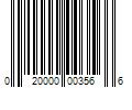 Barcode Image for UPC code 020000003566