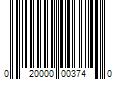 Barcode Image for UPC code 020000003740