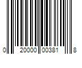 Barcode Image for UPC code 020000003818