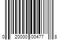 Barcode Image for UPC code 020000004778