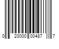 Barcode Image for UPC code 020000004877