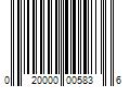 Barcode Image for UPC code 020000005836