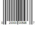 Barcode Image for UPC code 020000005867