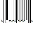 Barcode Image for UPC code 020000006000