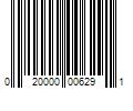 Barcode Image for UPC code 020000006291