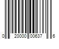 Barcode Image for UPC code 020000006376