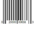 Barcode Image for UPC code 020000006383