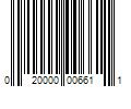 Barcode Image for UPC code 020000006611