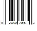 Barcode Image for UPC code 020000006673