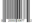 Barcode Image for UPC code 020000006772