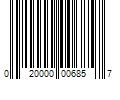 Barcode Image for UPC code 020000006857