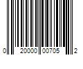 Barcode Image for UPC code 020000007052