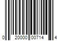 Barcode Image for UPC code 020000007144