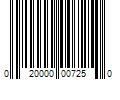 Barcode Image for UPC code 020000007250