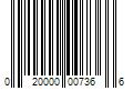 Barcode Image for UPC code 020000007366