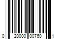 Barcode Image for UPC code 020000007601