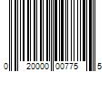 Barcode Image for UPC code 020000007755