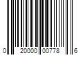 Barcode Image for UPC code 020000007786