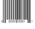 Barcode Image for UPC code 020000008011