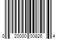 Barcode Image for UPC code 020000008264