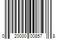 Barcode Image for UPC code 020000008578