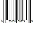 Barcode Image for UPC code 020000008745