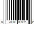 Barcode Image for UPC code 020000009322