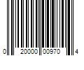 Barcode Image for UPC code 020000009704