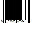 Barcode Image for UPC code 020000009841