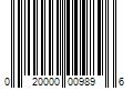 Barcode Image for UPC code 020000009896