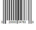 Barcode Image for UPC code 020000047638