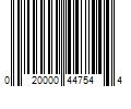 Barcode Image for UPC code 020000447544