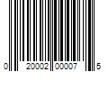 Barcode Image for UPC code 020002000075